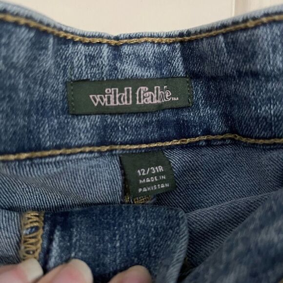 Wild Fable Highest Rise Denim Shorts Size 12 - Picture 2 of 4